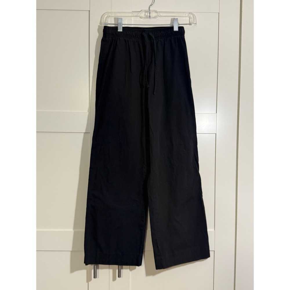Baby Phat Kimora Lee Simmons Black Wide Leg Drawstring Pants XS Y2K‎ lounge